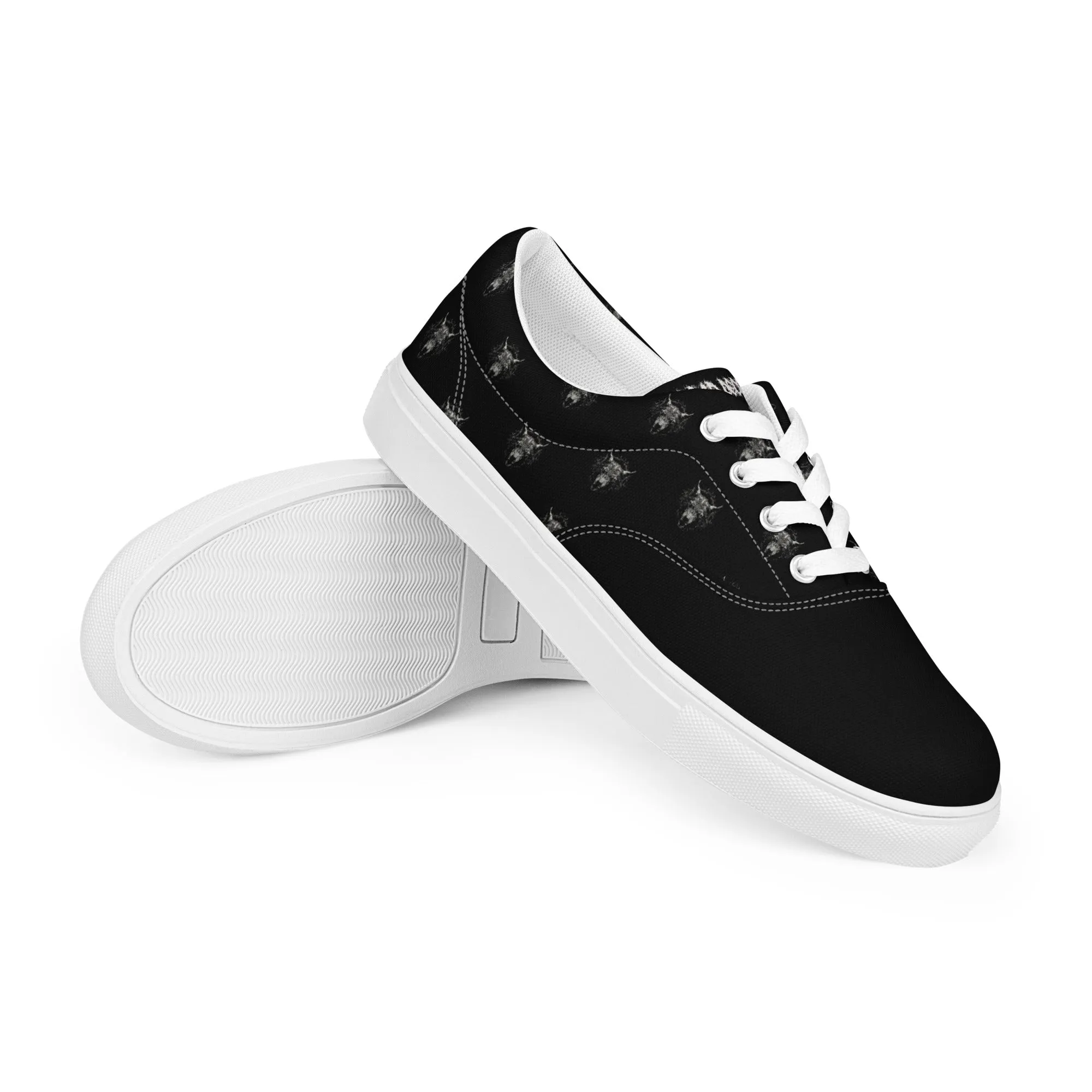 Dead Deceased Men’s lace-up canvas shoes - Free Delivery! Rock / Metal / Gothic Alternative  - Alternative Apparel Only from Phase B Records.