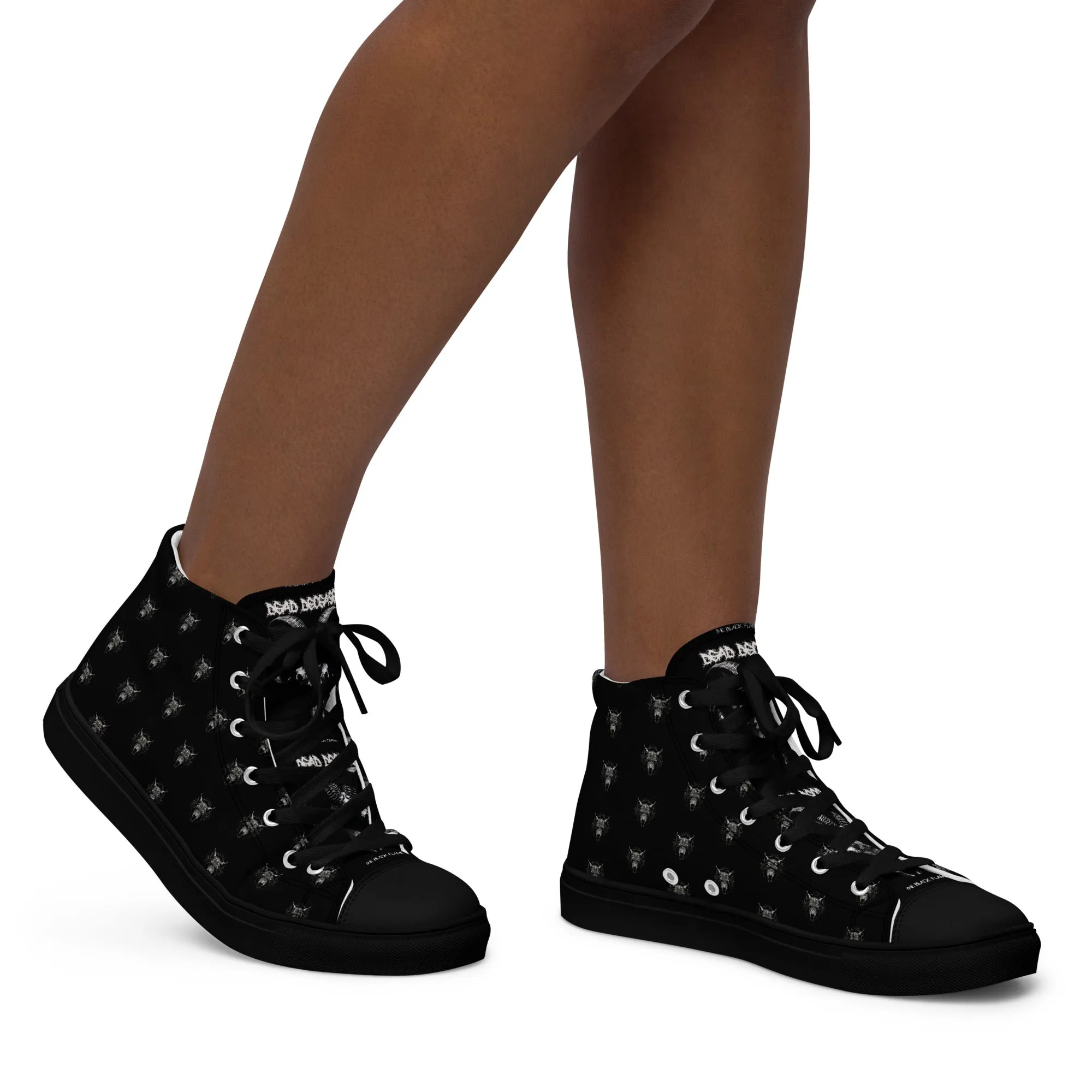 Dead Deceased Women’s high top canvas shoes - Free Delivery! Rock / Metal / Gothic Alternative - Alternative Apparel Only from Phase B Records.