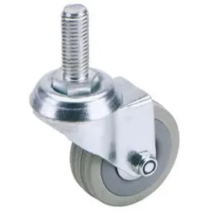 Draper Swivel Bolt Fixing Rubber Castor, 50Mm Diameter, S.W.L. 50Kg Dr-65470