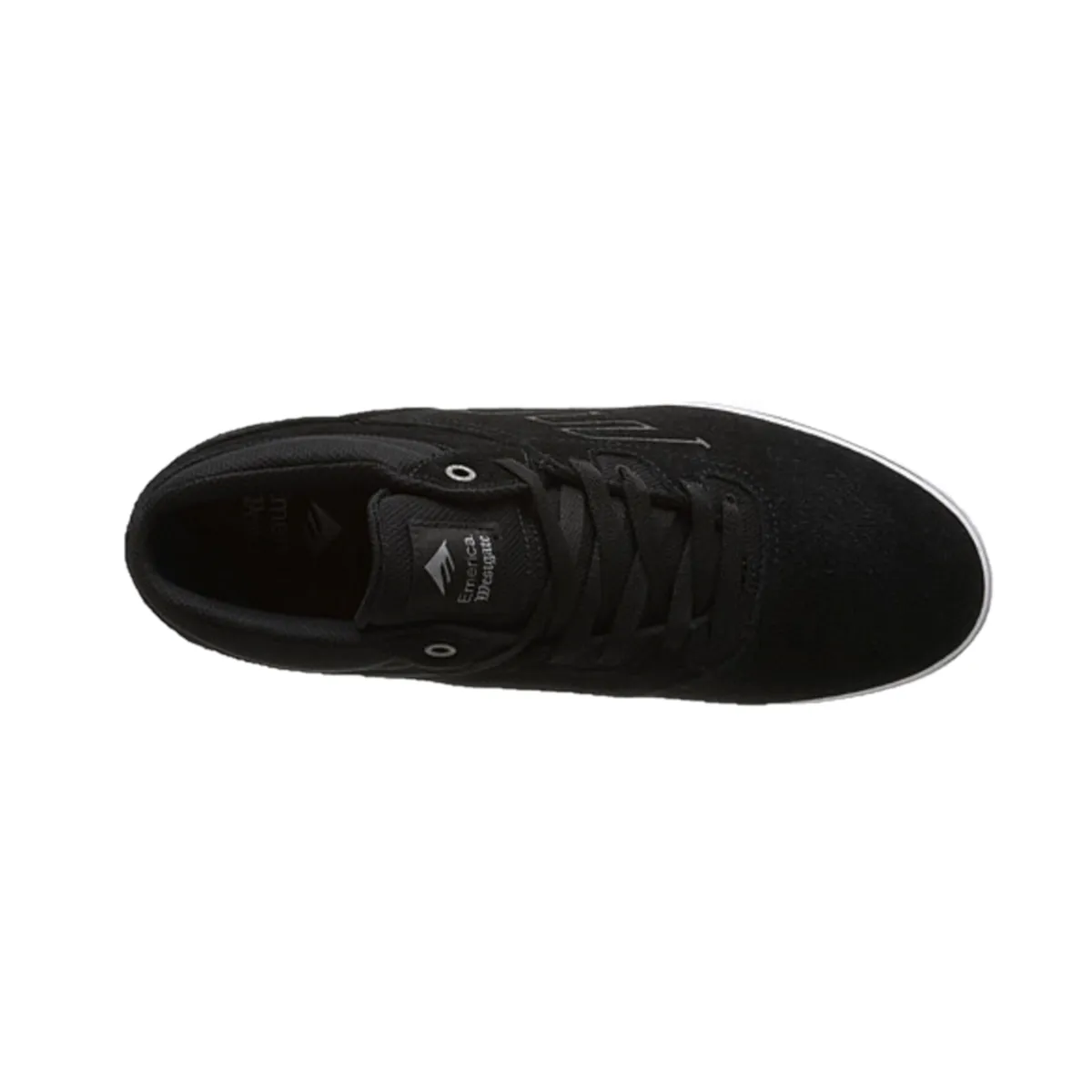 EMERICA 6102000107 976 WESTGATE MID VULC MN'S (Medium) Black/White Leather Skate Shoes
