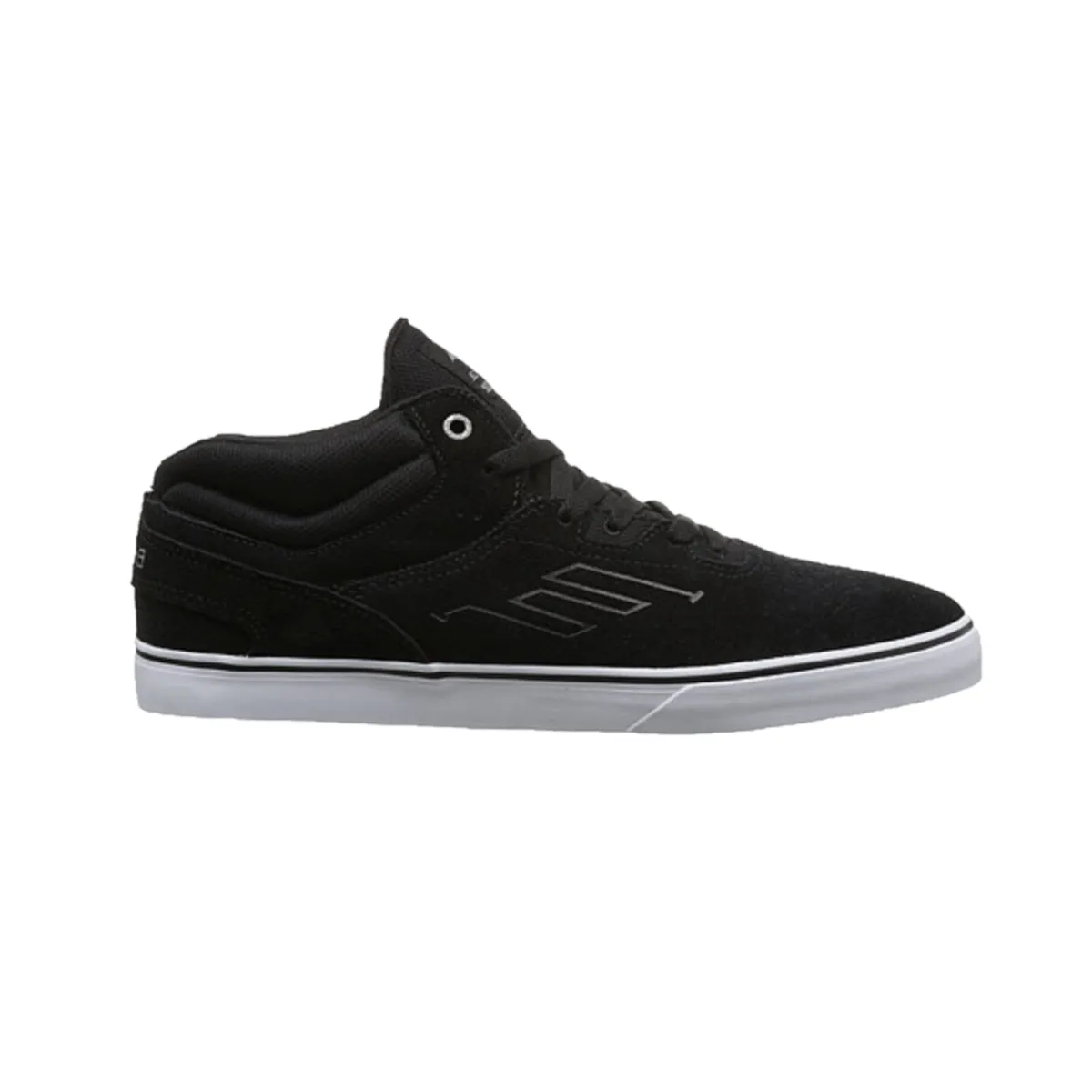 EMERICA 6102000107 976 WESTGATE MID VULC MN'S (Medium) Black/White Leather Skate Shoes