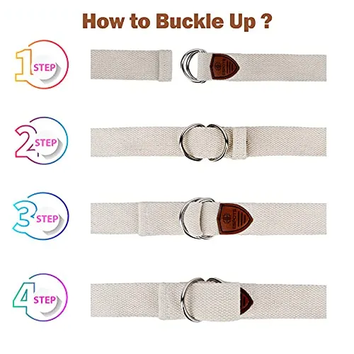 ESPOTS Yoga Strap / Stretch Band (Many Colors, 6/8/10 Feet Options) with Extra Safe D Ring Buckle | Best for Daily Stretching Physical Therapy & Fitness