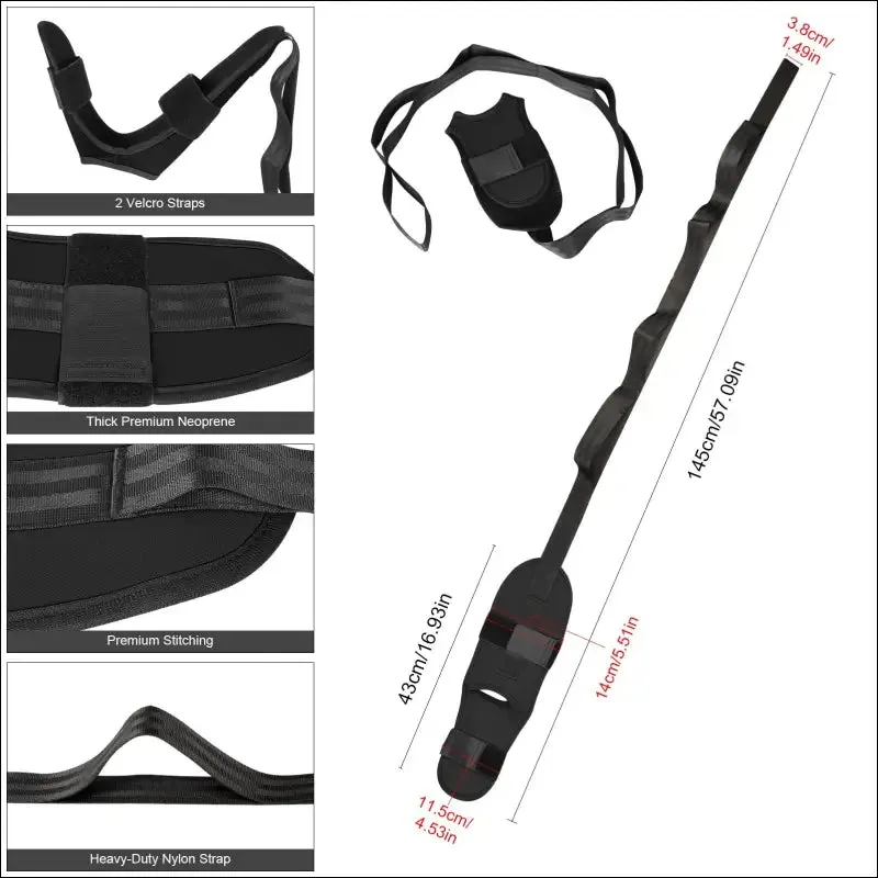 Fascia stretcher finally flexible again yoga strap belt trainning and exercise stroke hemiplegia