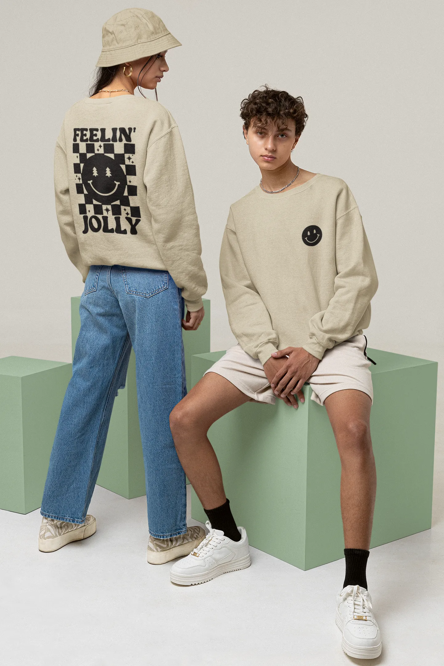 FEELING JOLLY CREWNECK SWEATSHIRT