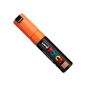 Florescent Orange Wet Wipe Marker Pen