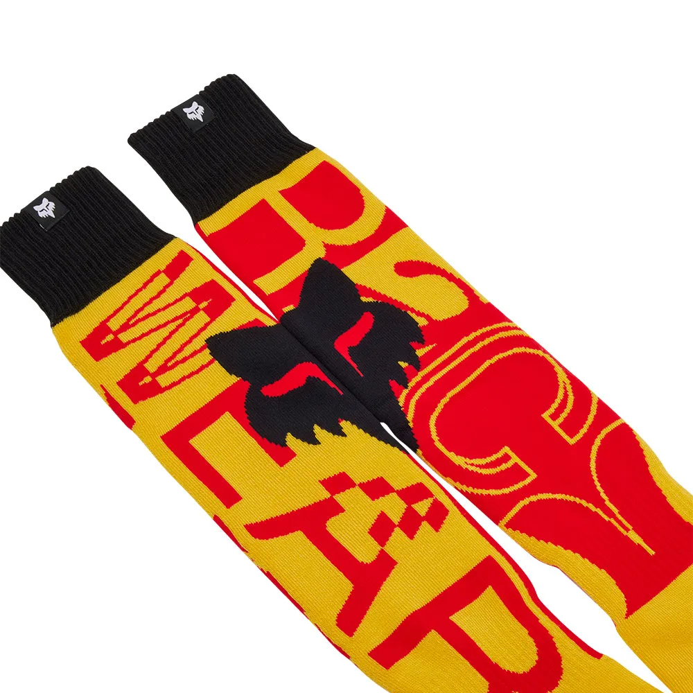 FOX 180 RACE SPEC SOCKS [PALE YELLOW]