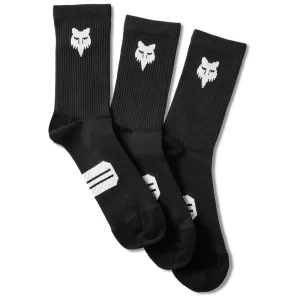 Fox 6 Inch Ranger Socks Prepack Black [Black]