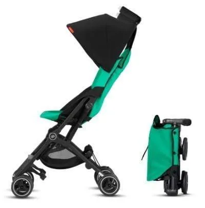 GB Pockit Plus All-Terrain Stroller - Laguna Blue with Raincover