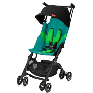 GB Pockit Plus All-Terrain Stroller - Laguna Blue with Raincover