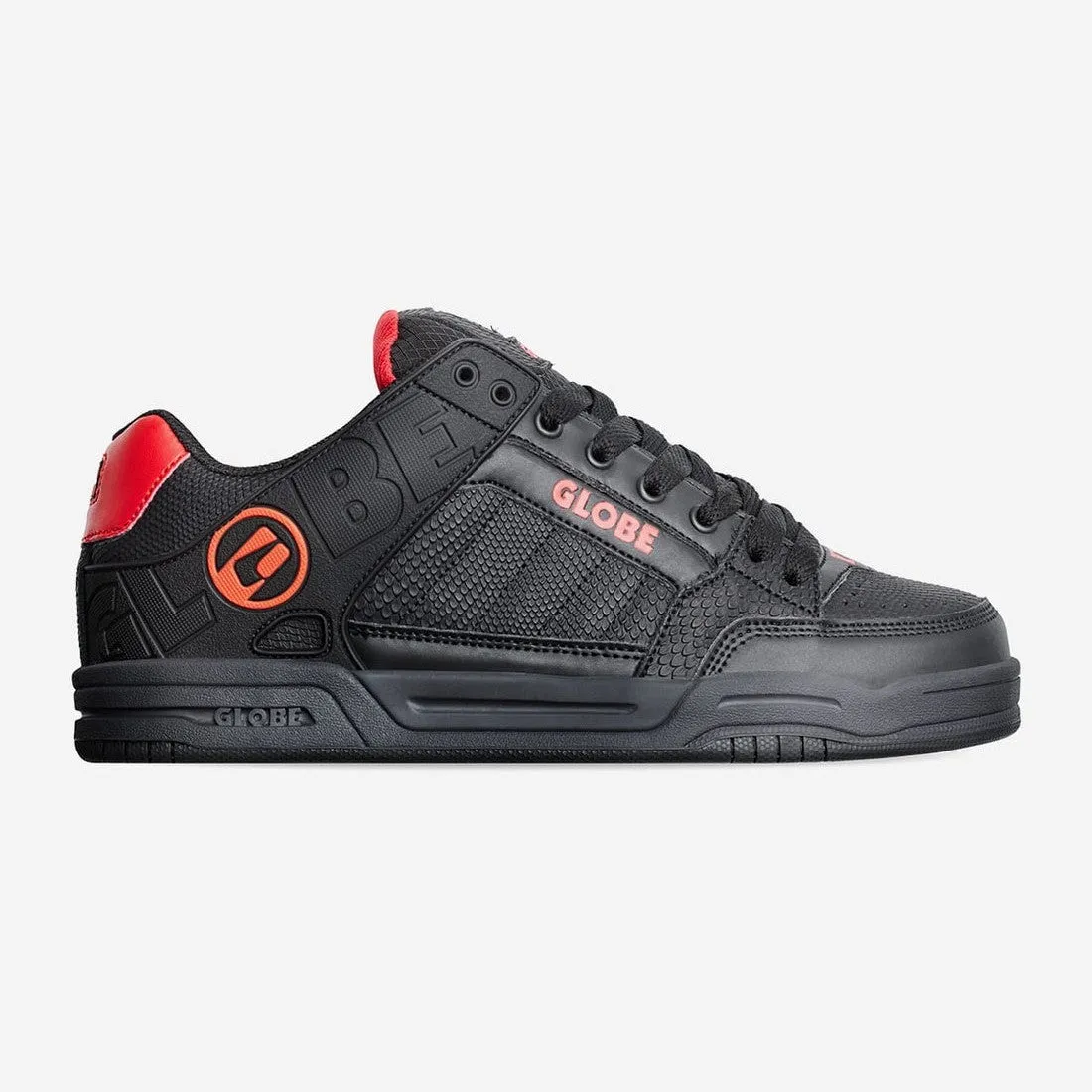 GLOBE TILT SHOE BLACK SNAKE