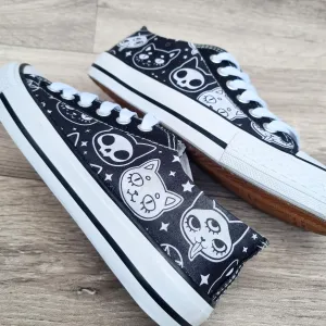 Gothic Cat women sneakers