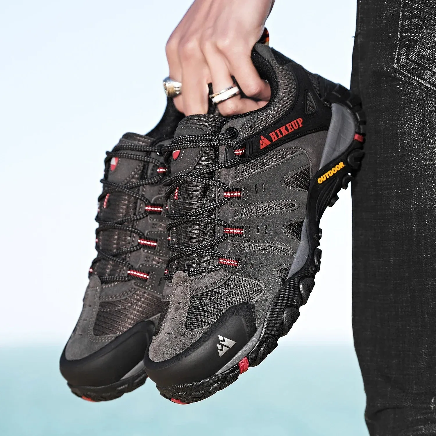 GS Hike 3D | Lage waterafstotende bergschoenen met stevige zool voor heren