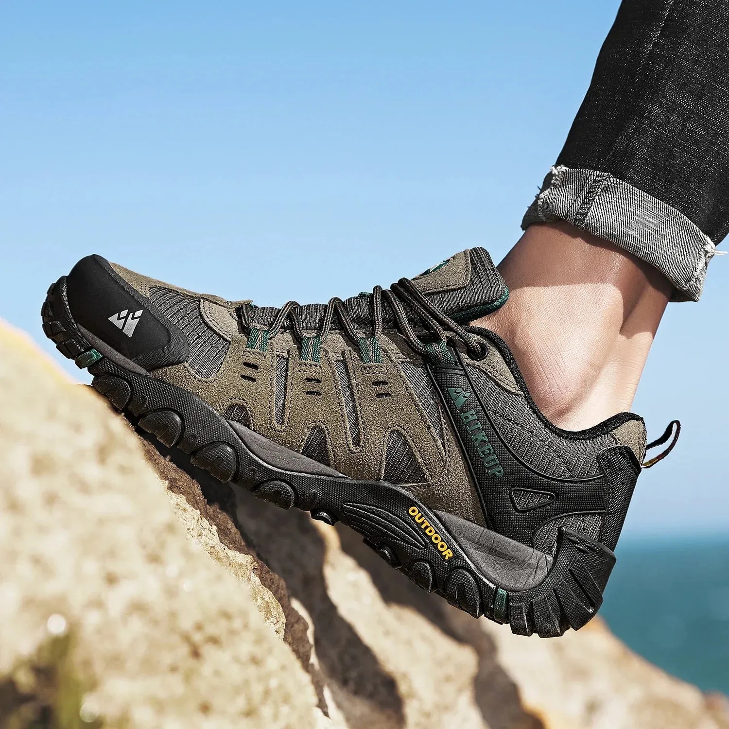 GS Hike 3D | Lage waterafstotende bergschoenen met stevige zool voor heren