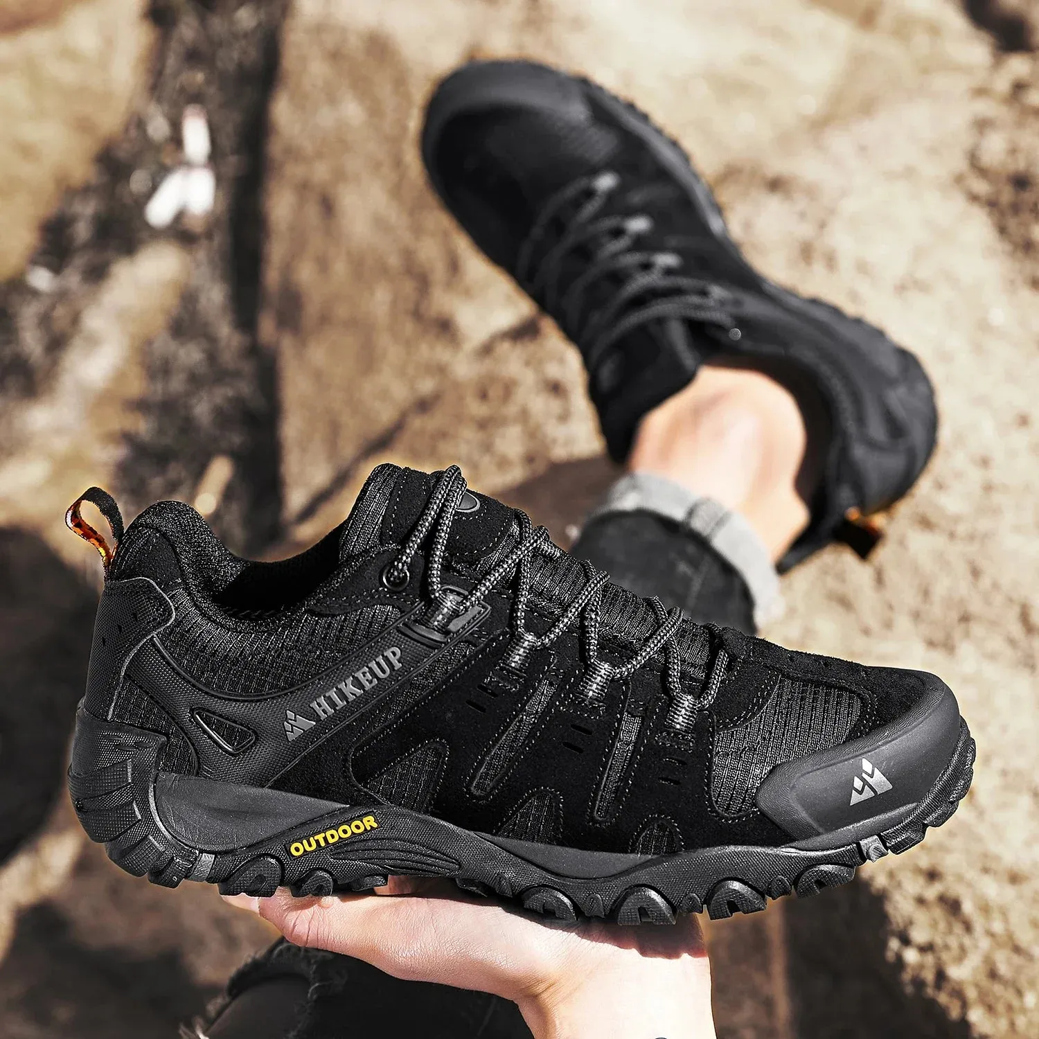 GS Hike 3D | Lage waterafstotende bergschoenen met stevige zool voor heren