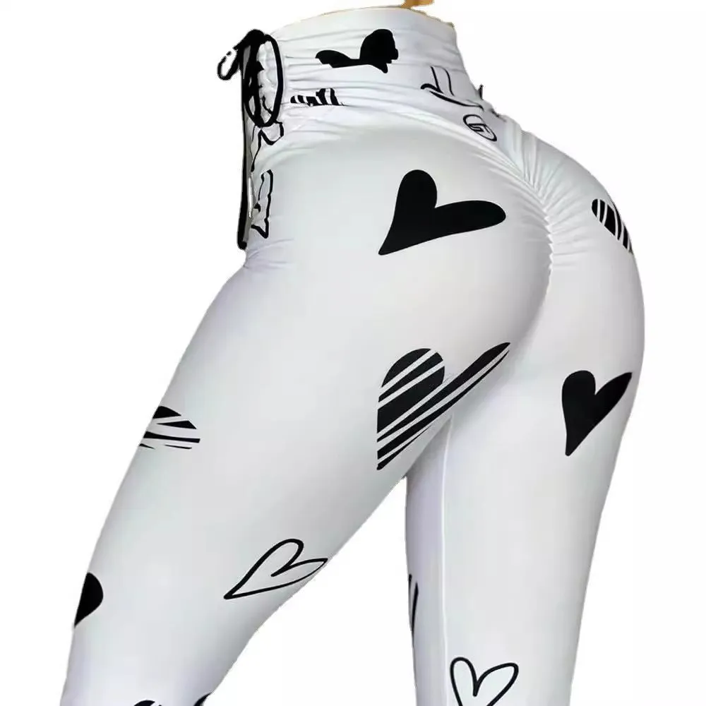 HeartFit Drawstring Yoga Leggings