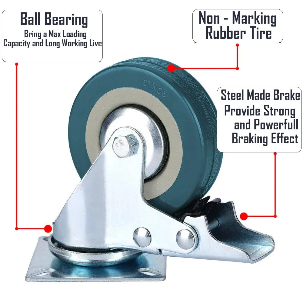 Heavy Duty Metal Frame Replacement Wheels - 8/16/32 Pack