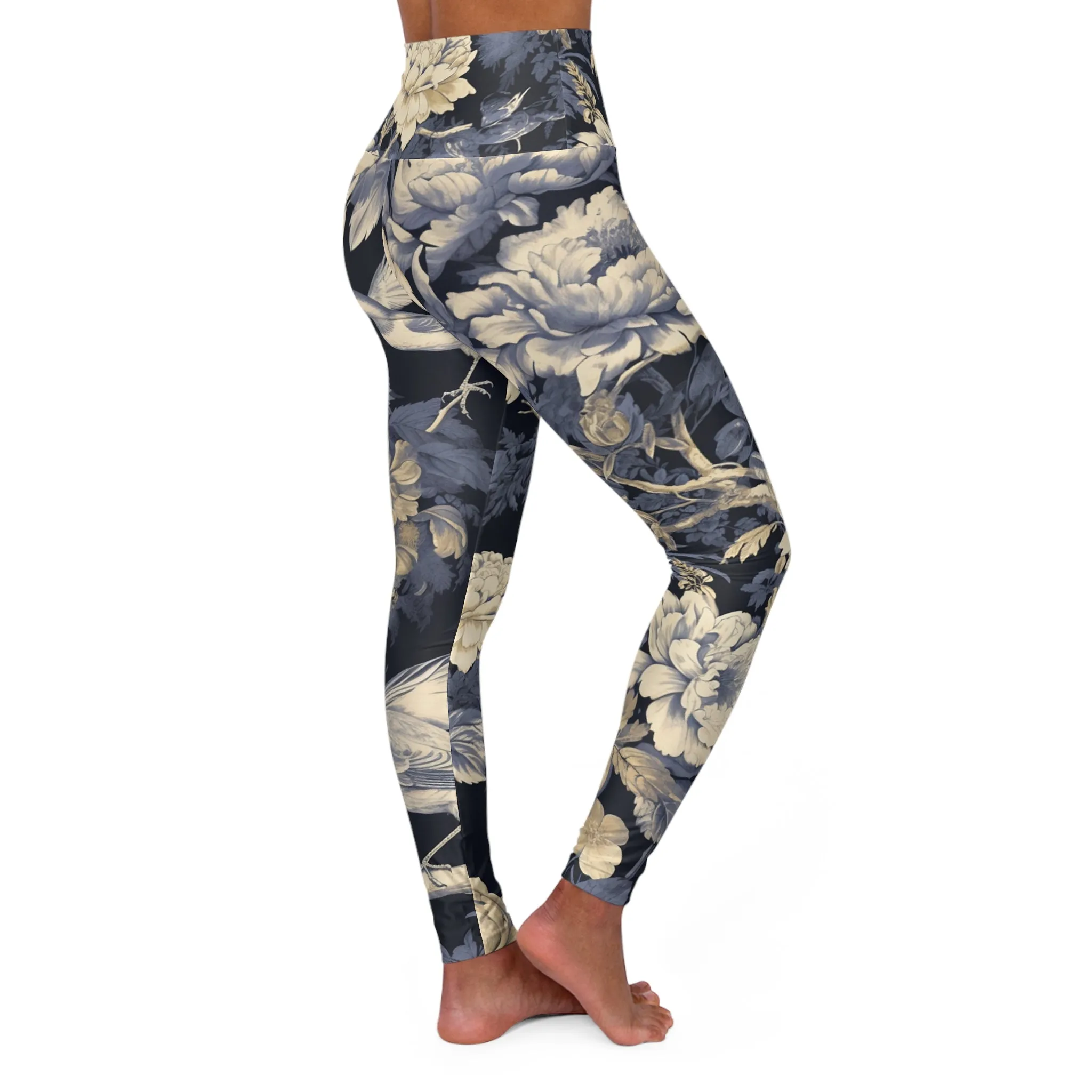 High Waisted Leggings - Arcimboldian Milanese.