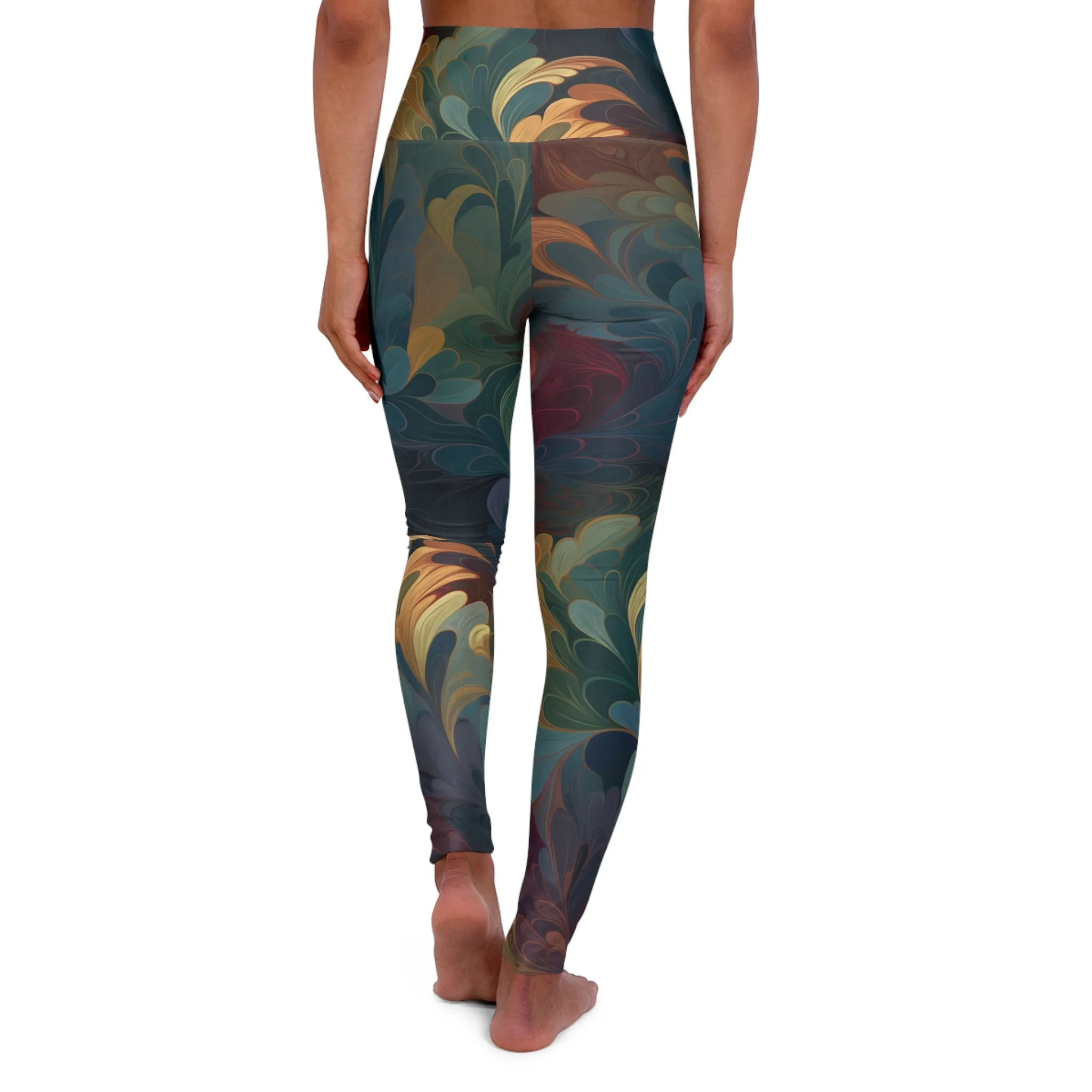 High Waisted Leggings - Jules Normandy Hedgehog