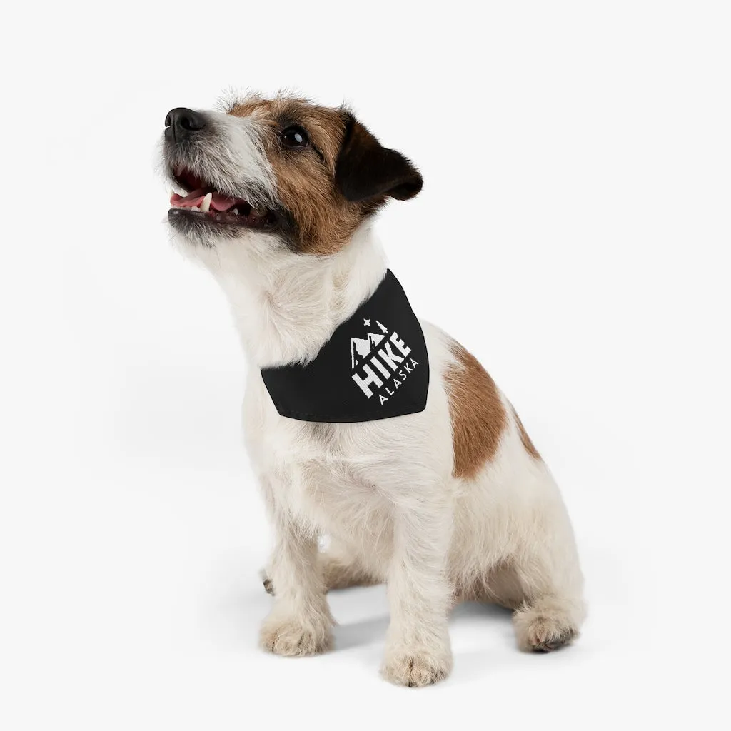 Hike Alaska Pet Bandana Collar - Black