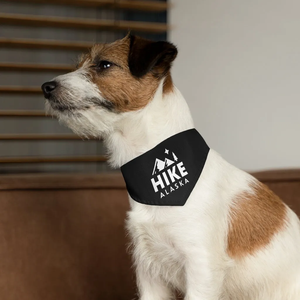 Hike Alaska Pet Bandana Collar - Black