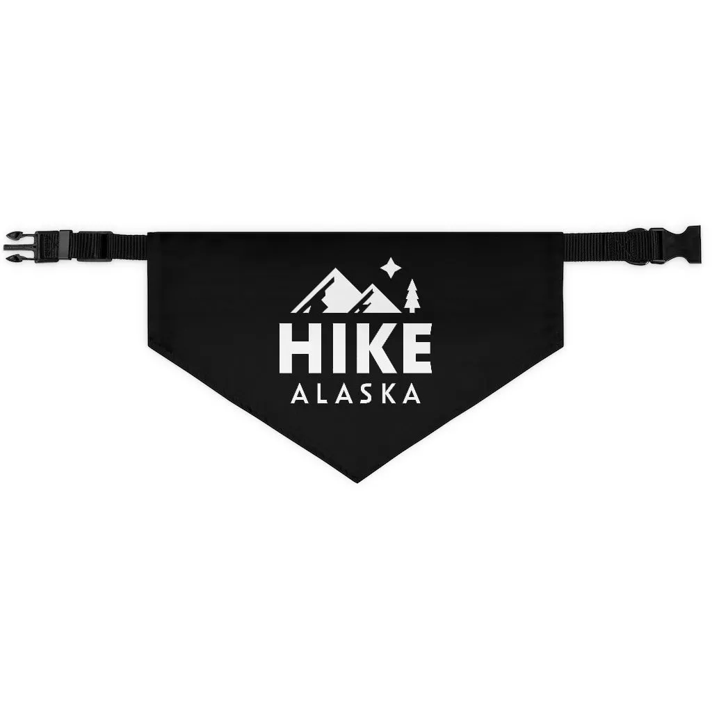 Hike Alaska Pet Bandana Collar - Black