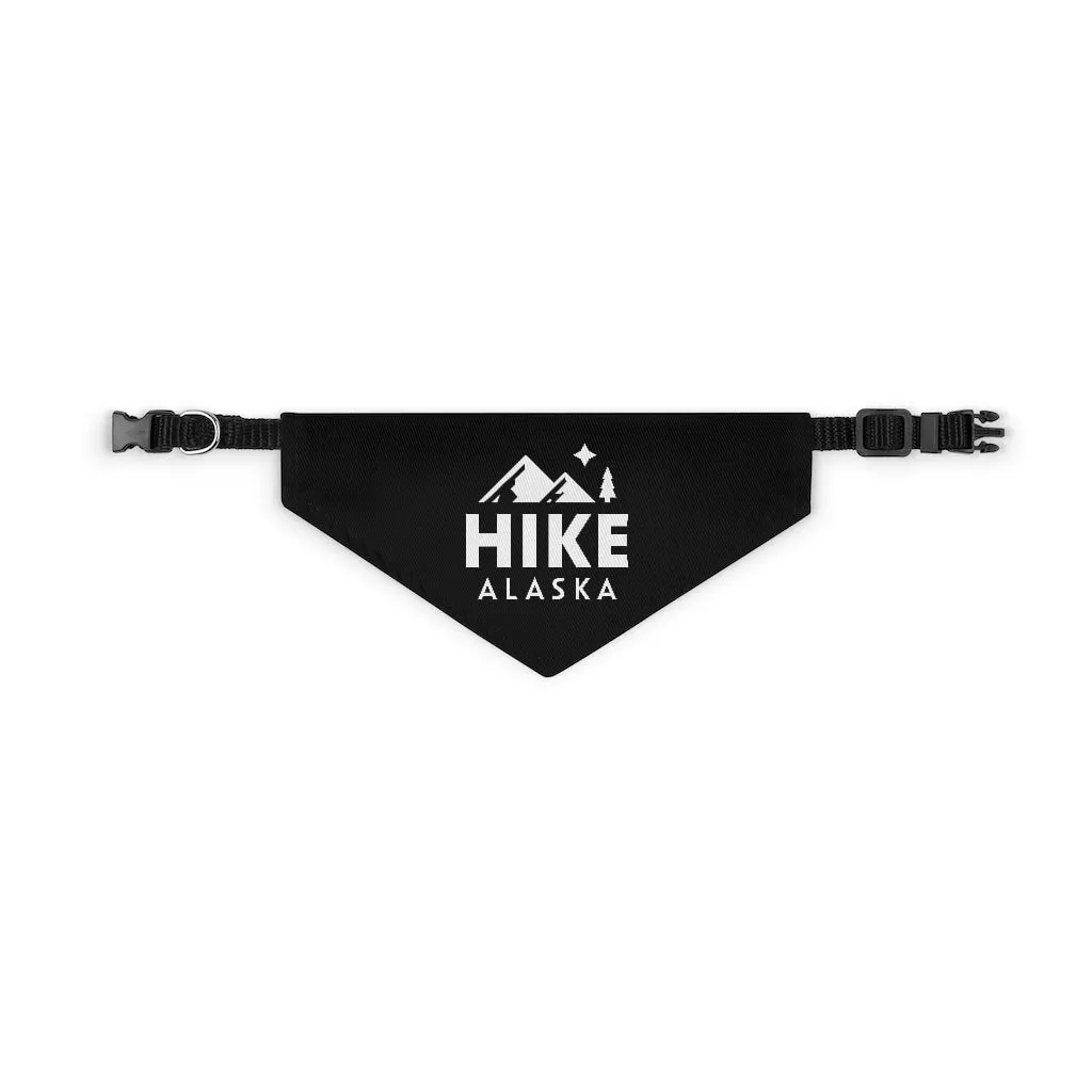 Hike Alaska Pet Bandana Collar - Black