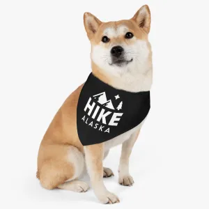 Hike Alaska Pet Bandana Collar - Black