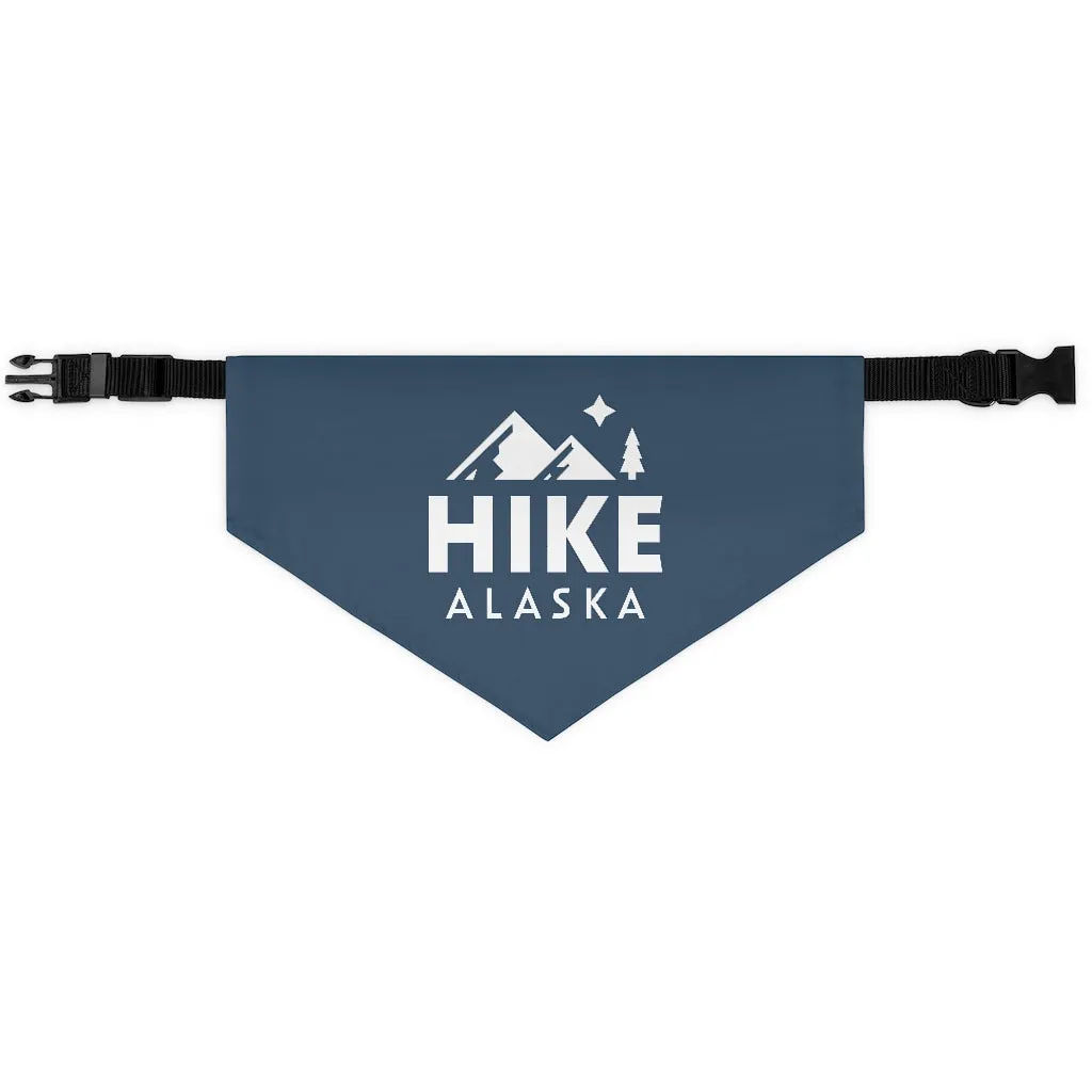 Hike Alaska Pet Bandana Collar - Blue