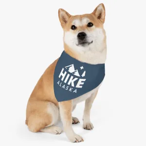Hike Alaska Pet Bandana Collar - Blue