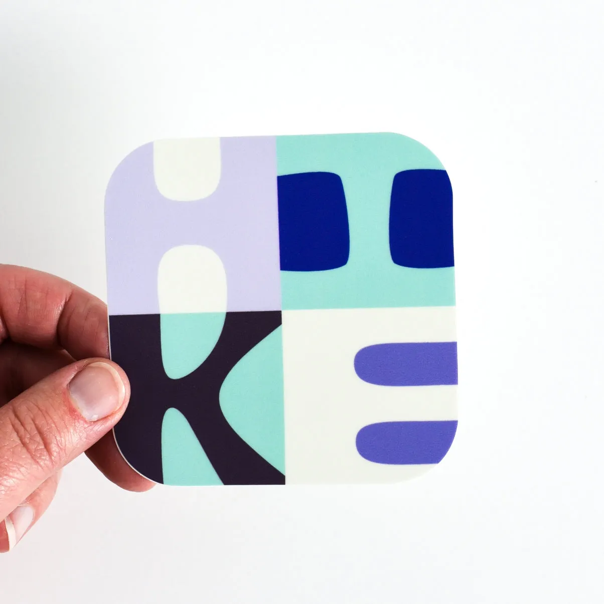 Hike Square Vinyl Sticker - Blues