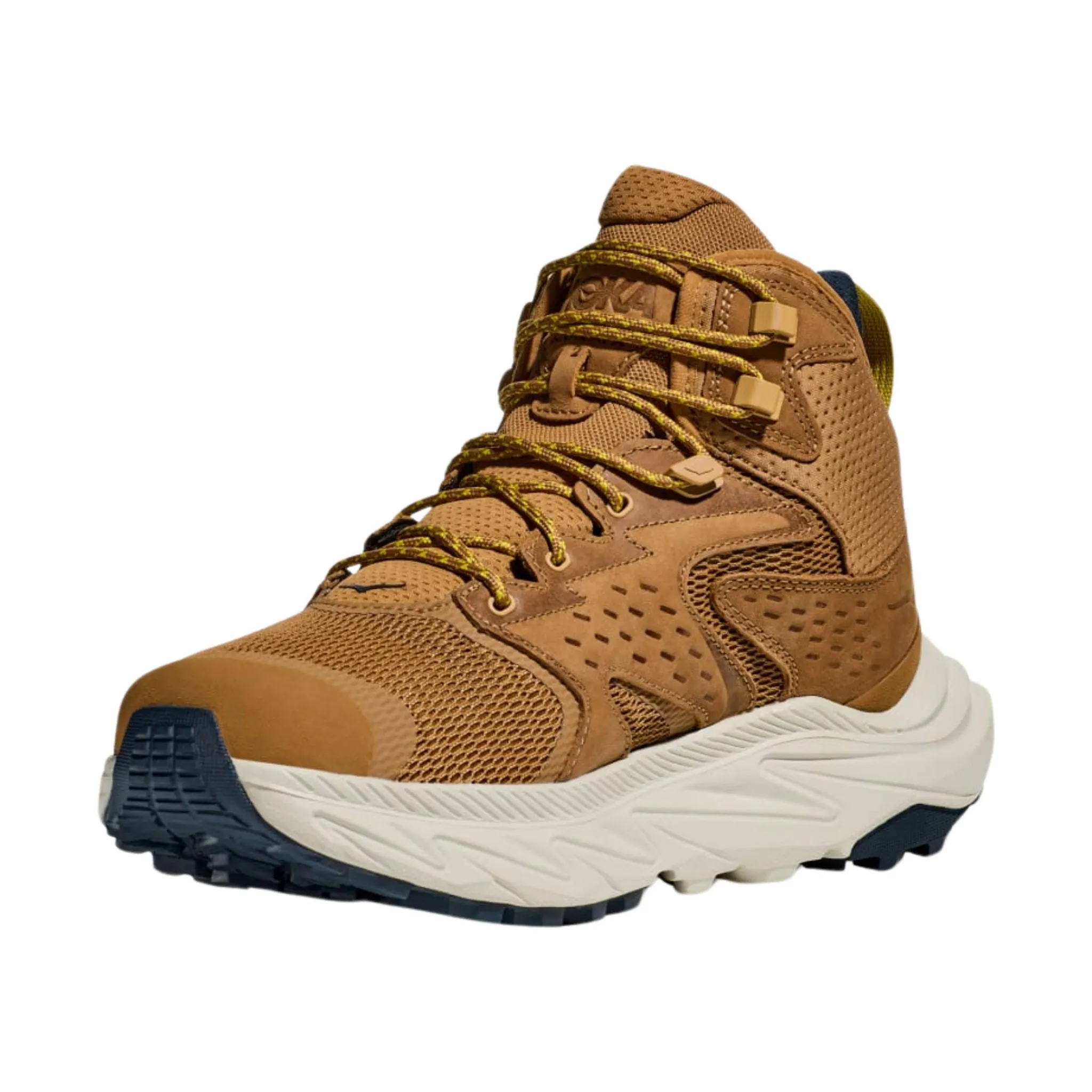 HOKA Men's Anacapa 2 Mid GTX Hiking Shoes - Honey/Celadon Tint