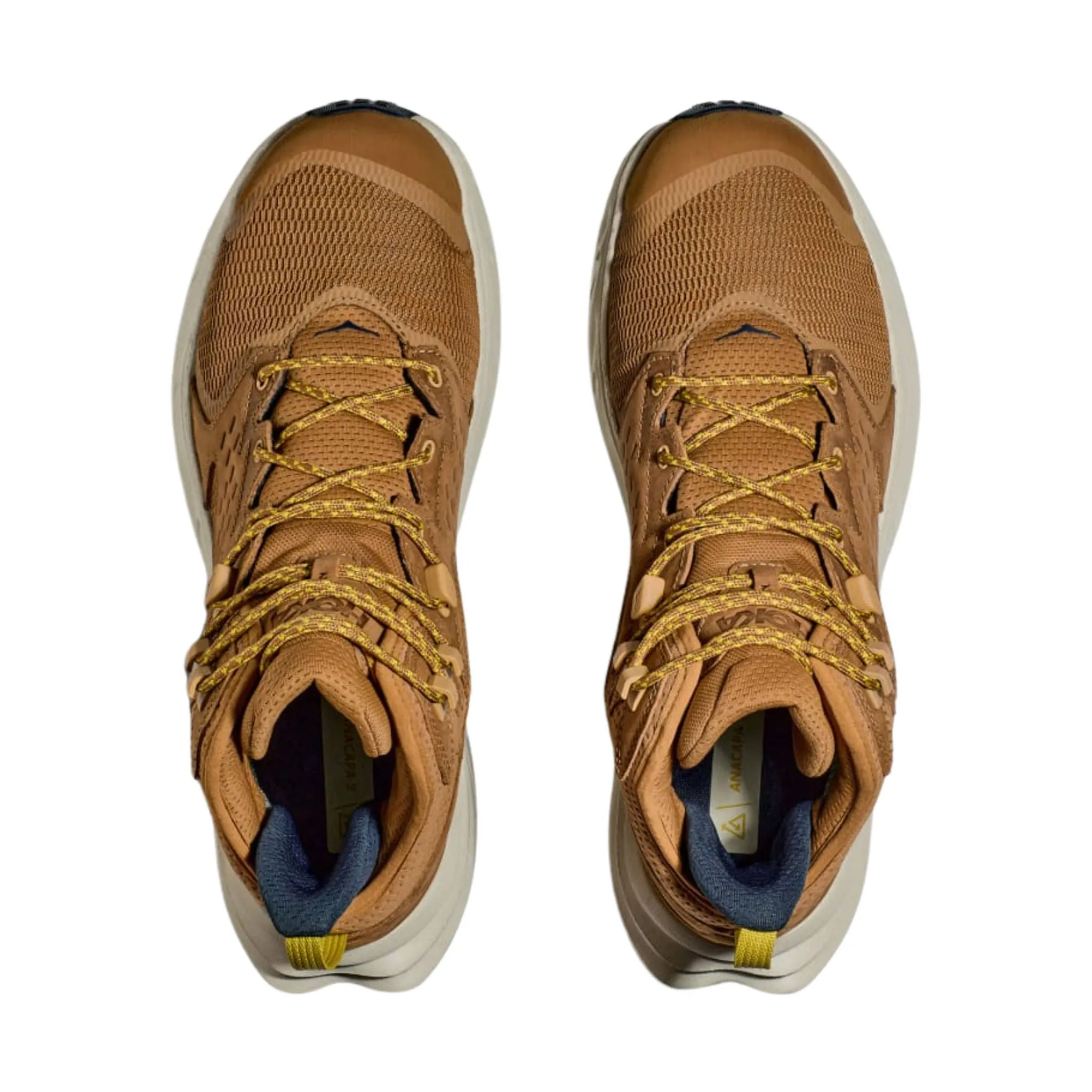 HOKA Men's Anacapa 2 Mid GTX Hiking Shoes - Honey/Celadon Tint