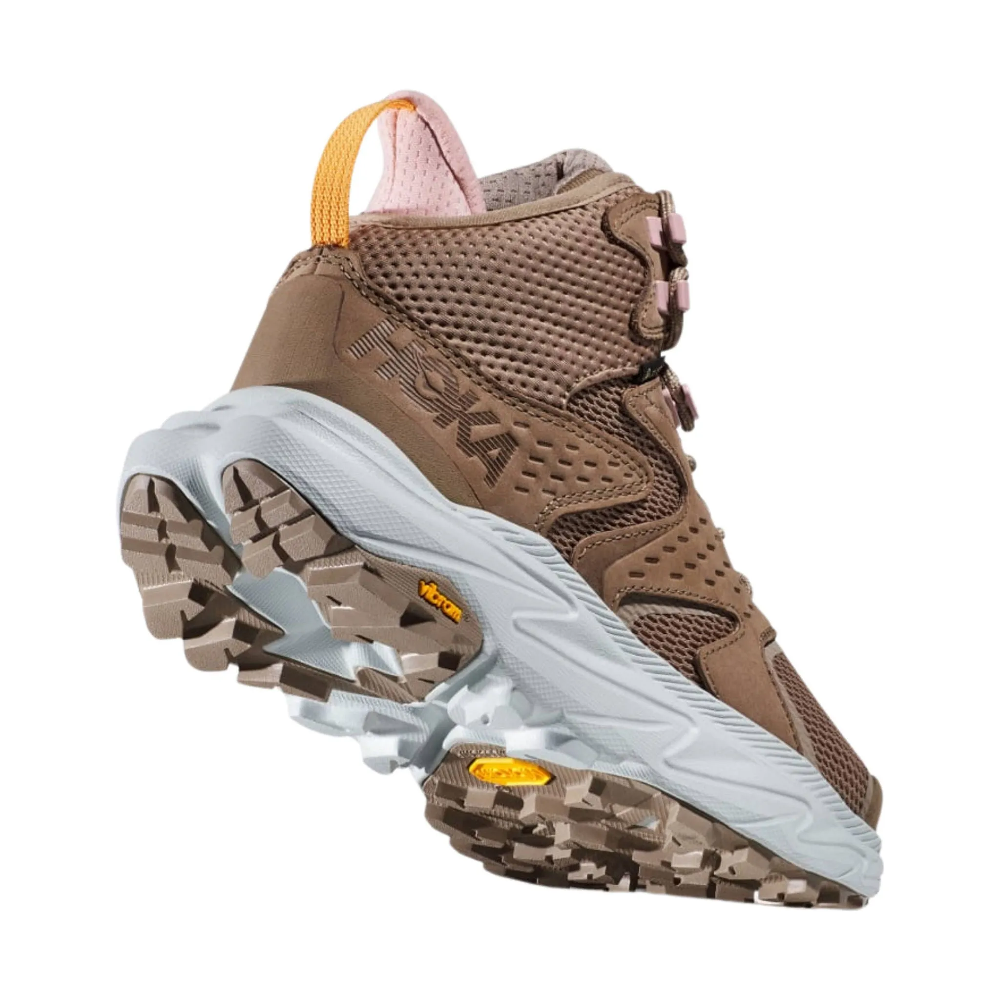 HOKA Women's Anacapa 2 Mid GTX Hiking Shoes - Dune/Ice Flow