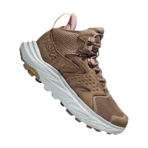 HOKA Women's Anacapa 2 Mid GTX Hiking Shoes - Dune/Ice Flow