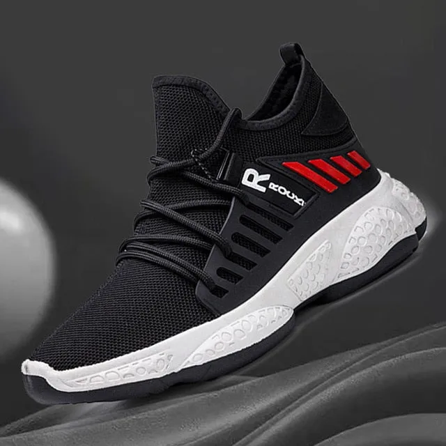 Hot Cool Fashion Autumn Sneakers Handiness Casual Shoes Men Color Stitching Sneaker Male Flyknit Breathable Lace Up Casual Shoes