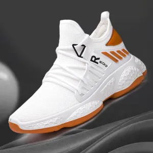 Hot Cool Fashion Autumn Sneakers Handiness Casual Shoes Men Color Stitching Sneaker Male Flyknit Breathable Lace Up Casual Shoes