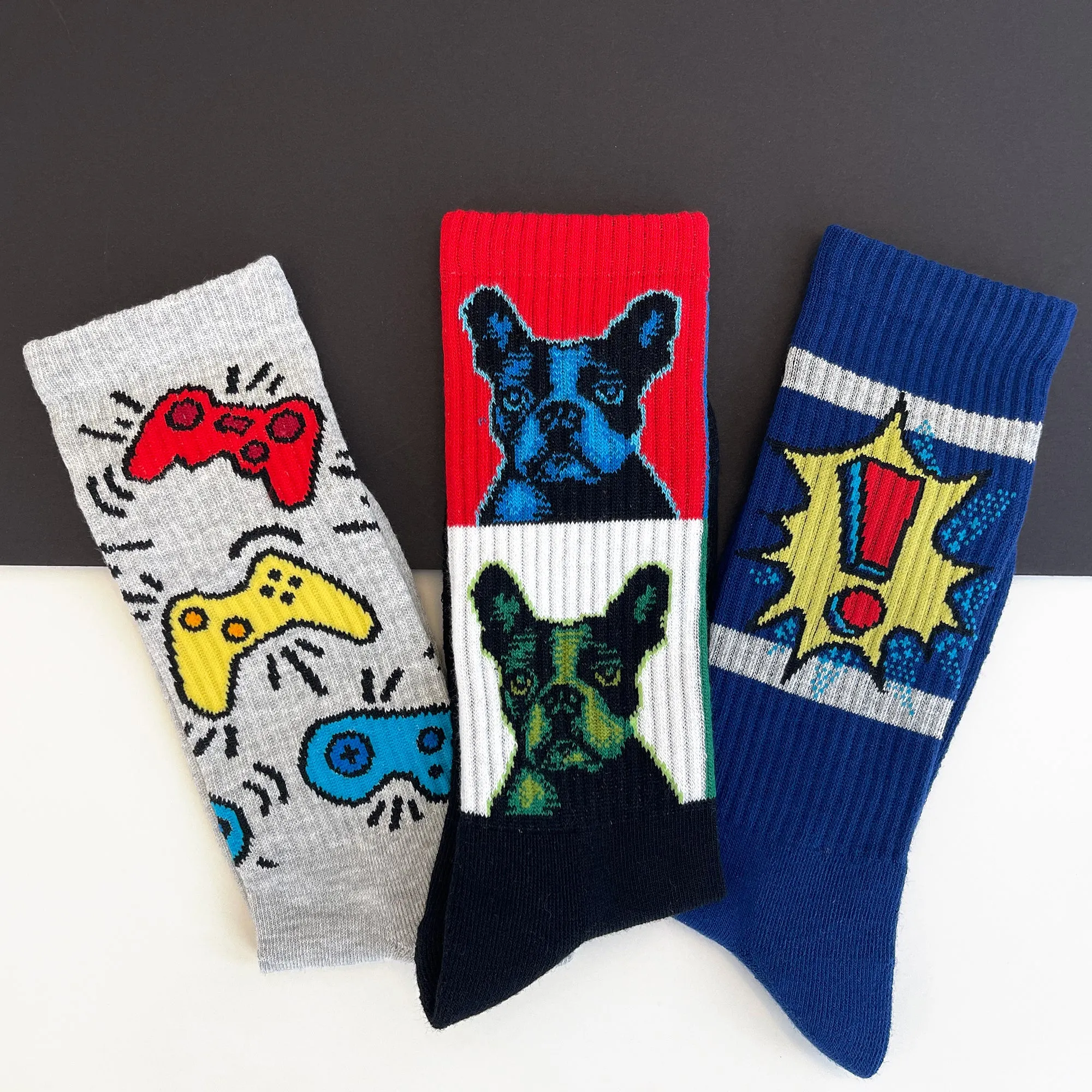 HOTSOX Men's Pop Dog Active Crew Sock