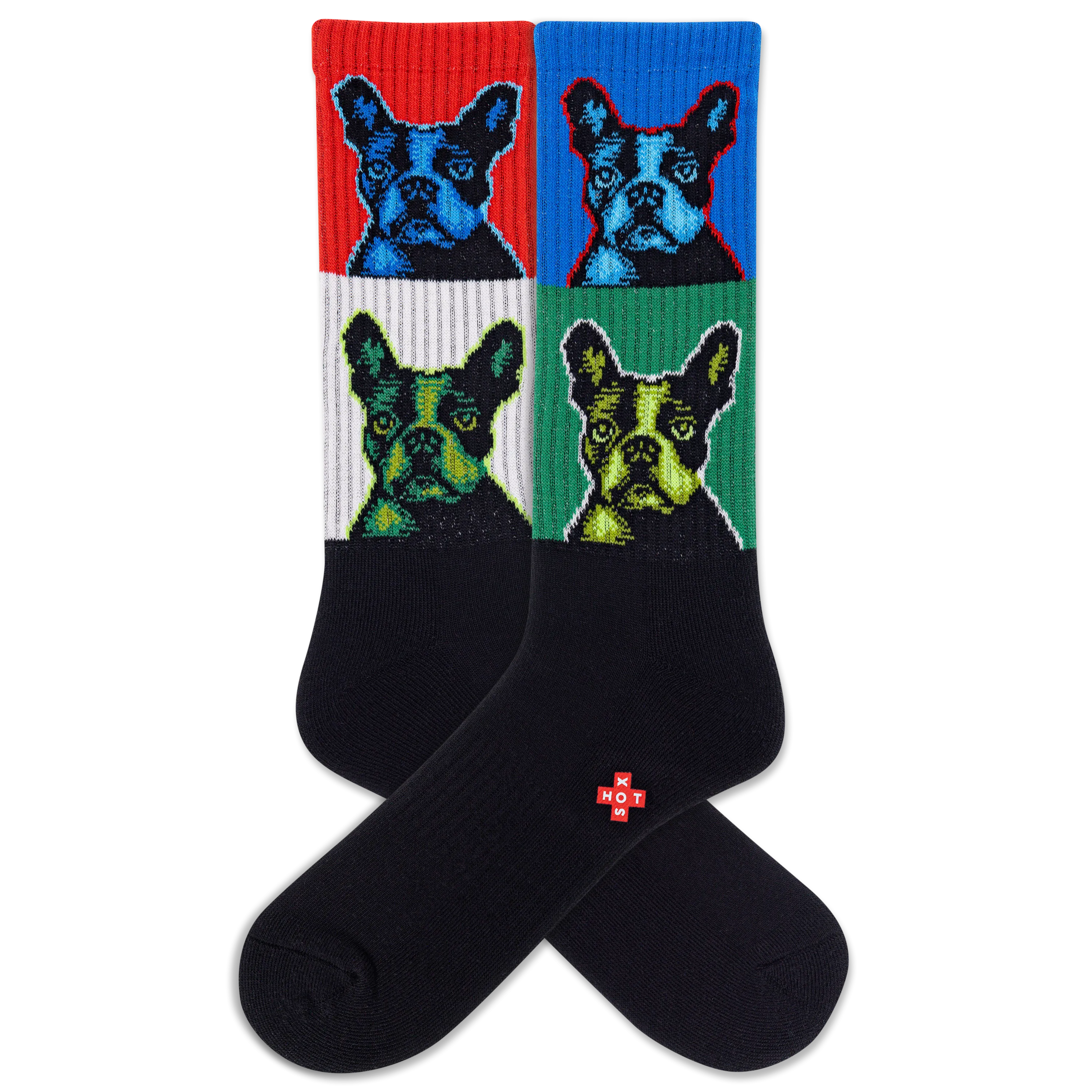 HOTSOX Men's Pop Dog Active Crew Sock
