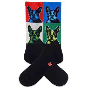 HOTSOX Men's Pop Dog Active Crew Sock