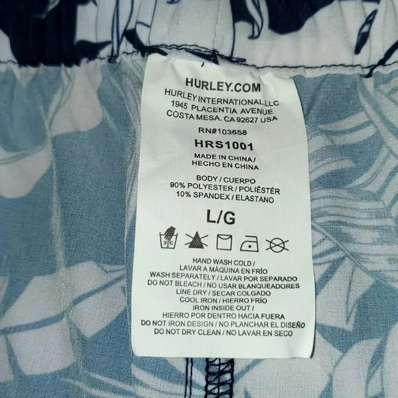 Hurley Tropical Palm Hybrid, Hike, Surf, Boardshorts, Swim Shorts