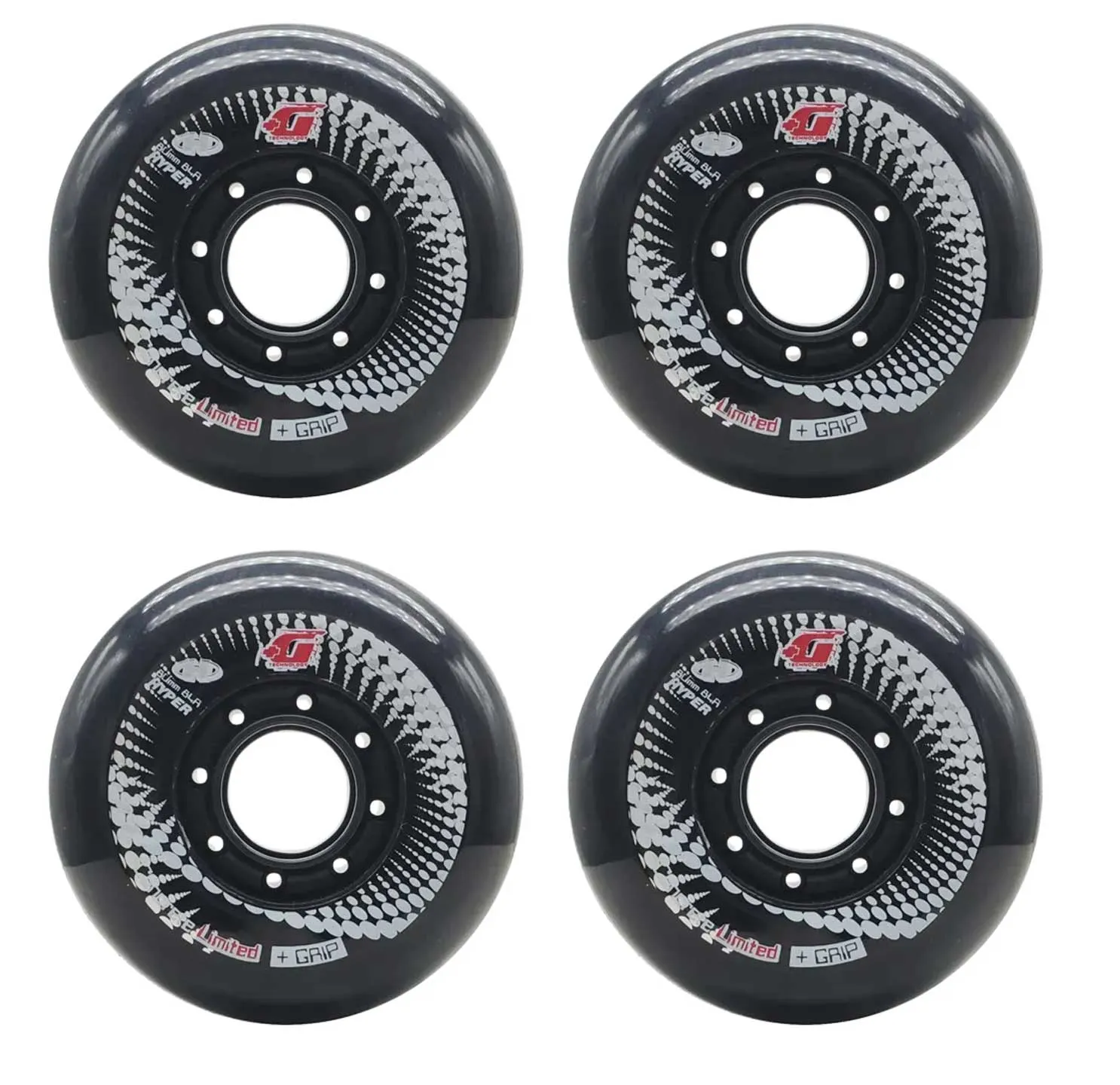Hyper Concrete   G Wheels Black - 4 Pack