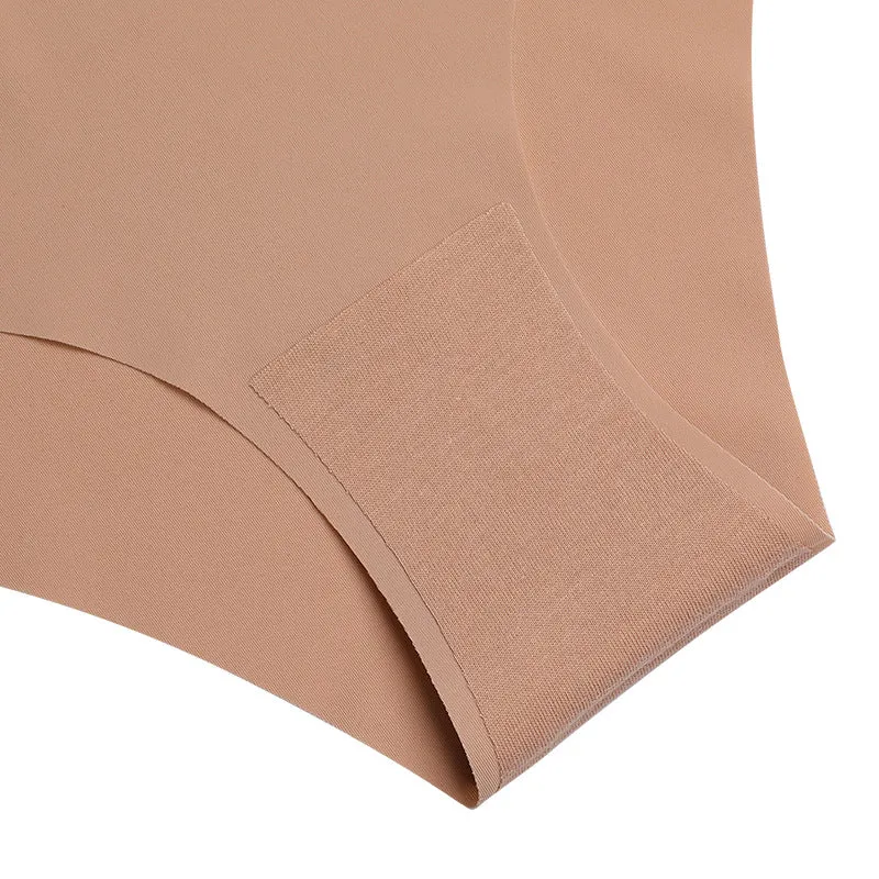 Ice Silk Non - Marking Low Waist Nude Color Panties