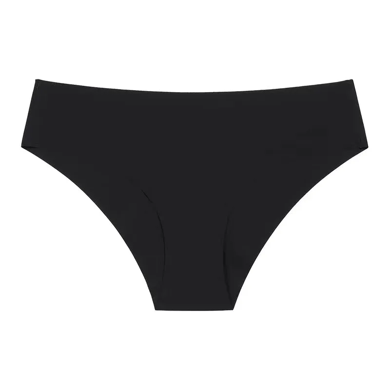 Ice Silk Non - Marking Low Waist Nude Color Panties