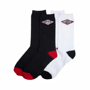 Independent Summit 2 Pack Black y White Calcetines