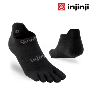 Injinji Run Lightweight No-Show Coolmax - Black