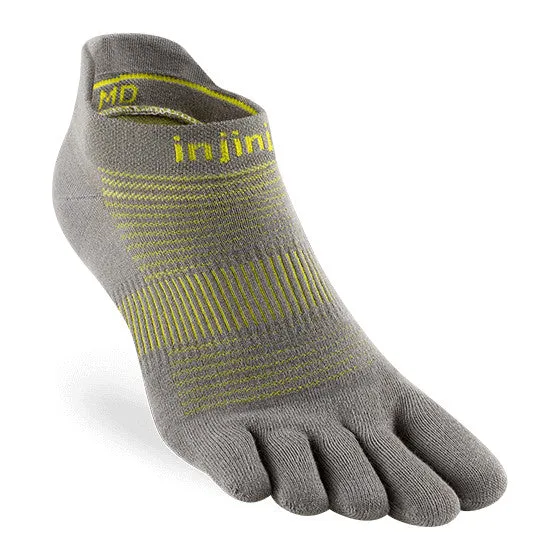 Injinji Run Lightweight No-Show Coolmax - Neon Silver