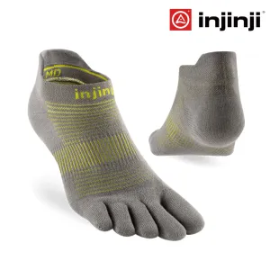 Injinji Run Lightweight No-Show Coolmax - Neon Silver