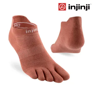 Injinji Run Lightweight No-Show Coolmax - Rust