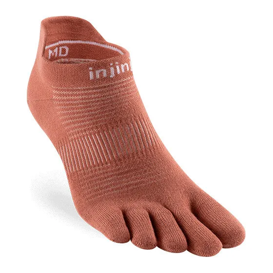 Injinji Run Lightweight No-Show Coolmax - Rust