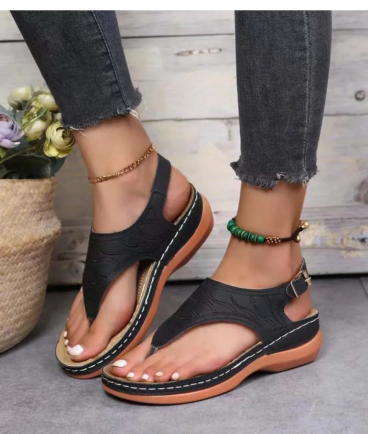 Irene® | Romanza Stylish wedge heel sandals for the summer beach look